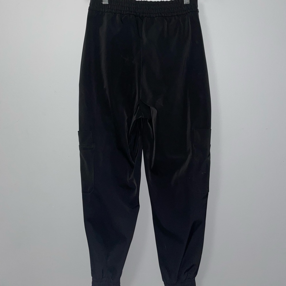 ZARA high waisted shiny black dress pants (joggers)